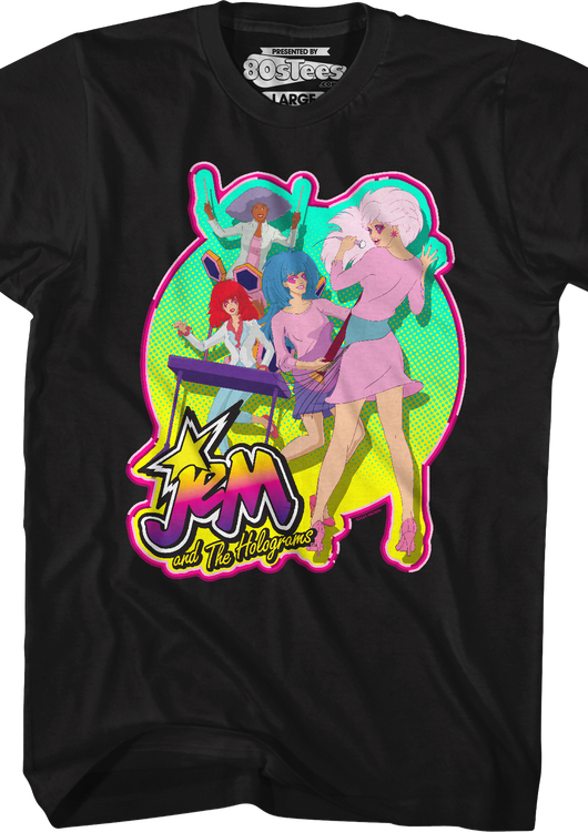 Rock Band Jem And The Holograms T-Shirt - main product image