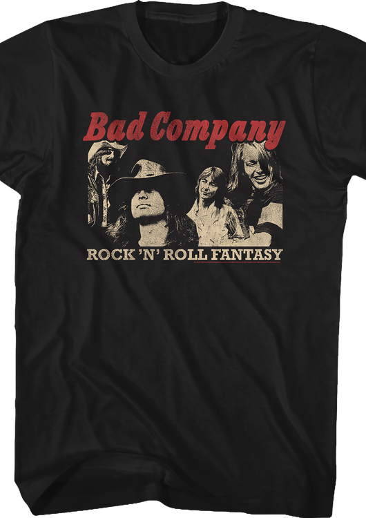 Rock 'N' Roll Fantasy The Very Best Of Bad Company T-Shirt - main product image