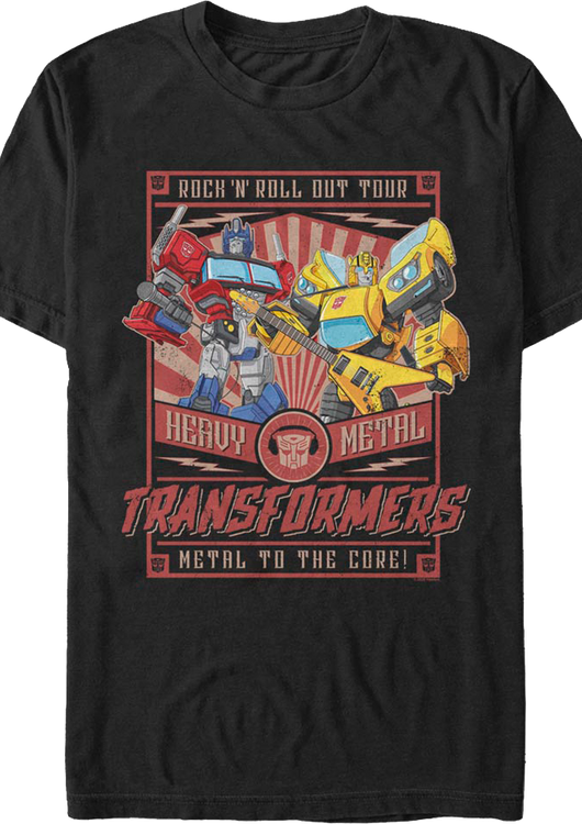 Rock 'N' Roll Out Tour Transformers T-Shirt - main product image