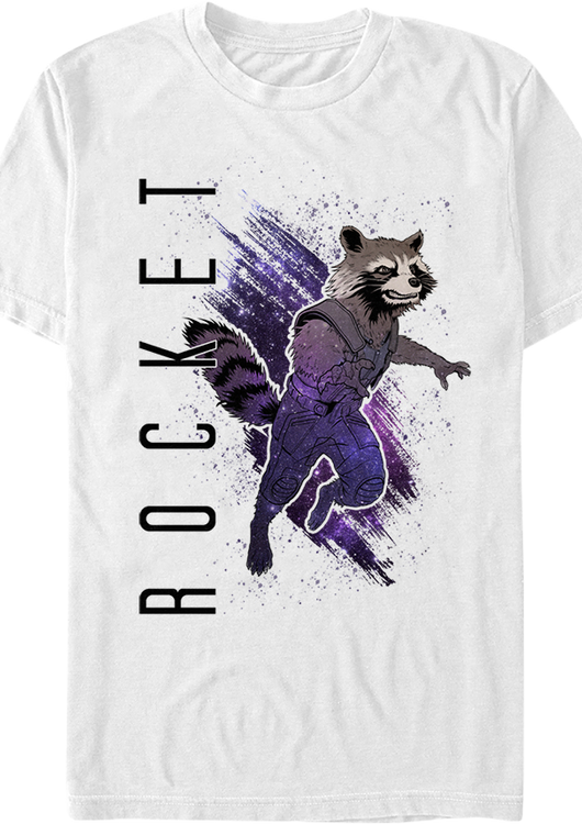 Rocket Raccoon Painting Avengers Endgame T-Shirt - main product image