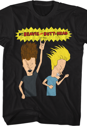Rockin' Out Beavis And Butt-Head T-Shirt