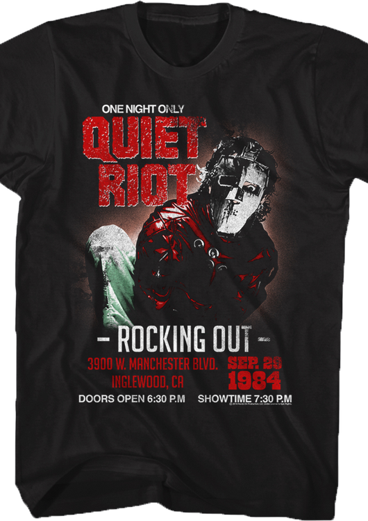Rocking Out Quiet Riot T-Shirt - main product image