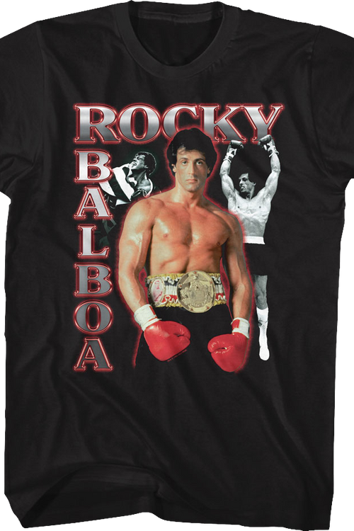 Rocky Balboa Collage Rocky T-Shirt - main product image