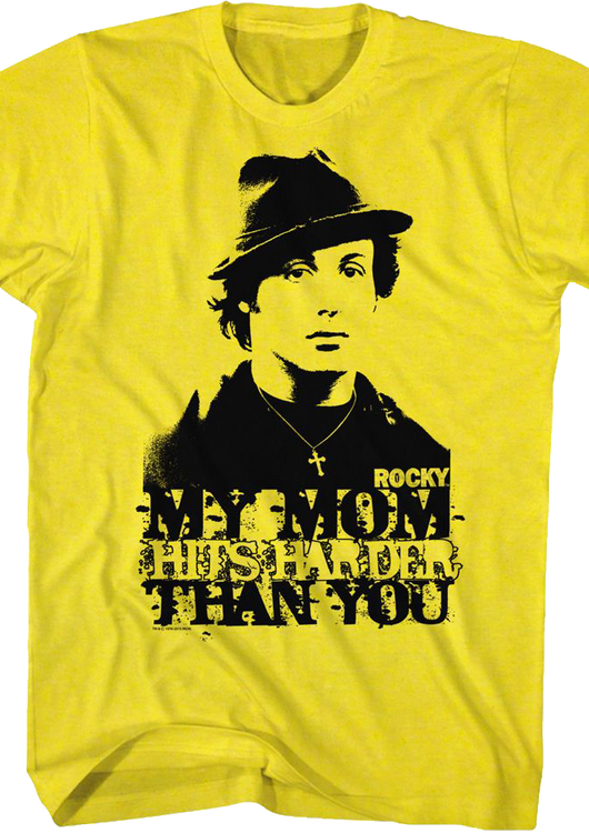 My Mom Hits Harder Than You Rocky T-Shirt - main product image