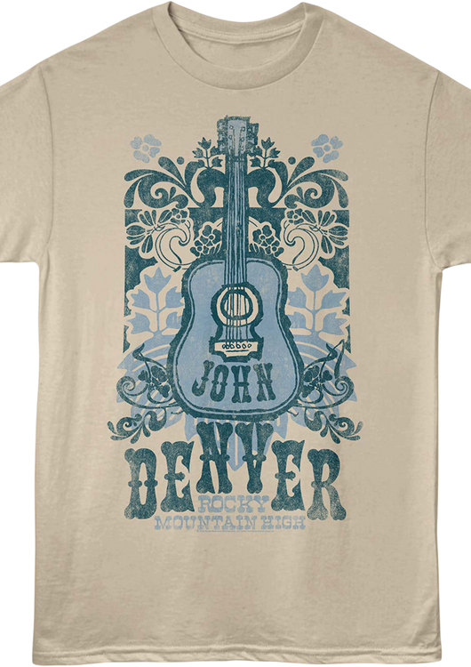 Rocky Mountain High Guitar John Denver T-Shirt - main product image