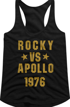 Ladies Rocky vs Apollo 1976 Rocky Racerback Tank Top