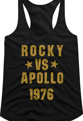 Ladies Rocky vs Apollo 1976 Rocky Racerback Tank Top
