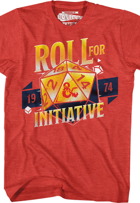 Roll For Initiative 1974 Dungeons & Dragons T-Shirt