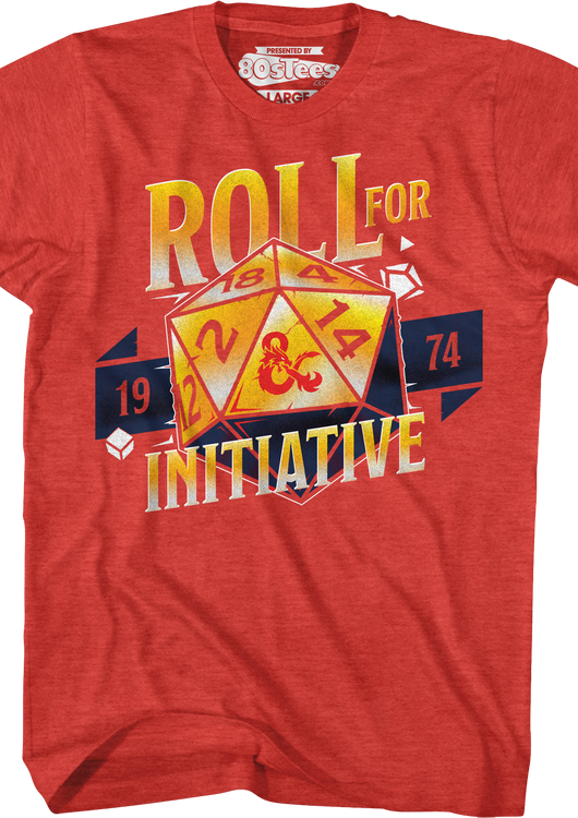 Roll For Initiative 1974 Dungeons & Dragons T-Shirt - main product image