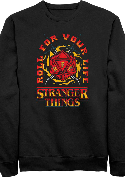 Roll For Your Life Stranger Things Sweatshirt - main product image