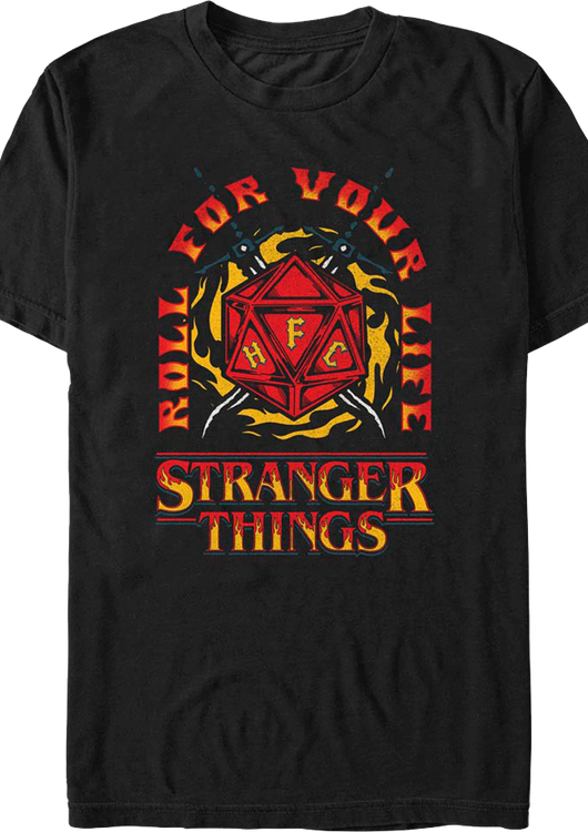 Roll For Your Life Stranger Things T-Shirt - main product image