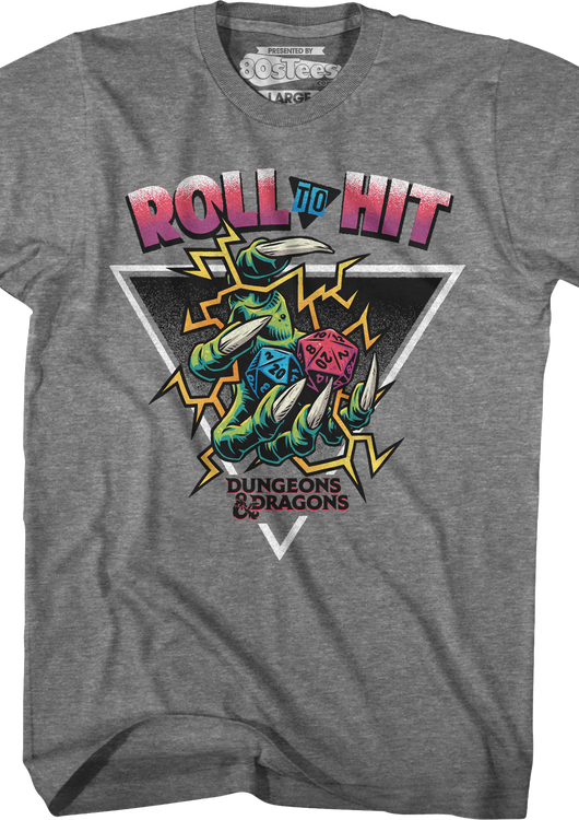 Roll To Hit Dungeons & Dragons T-Shirt - main product image