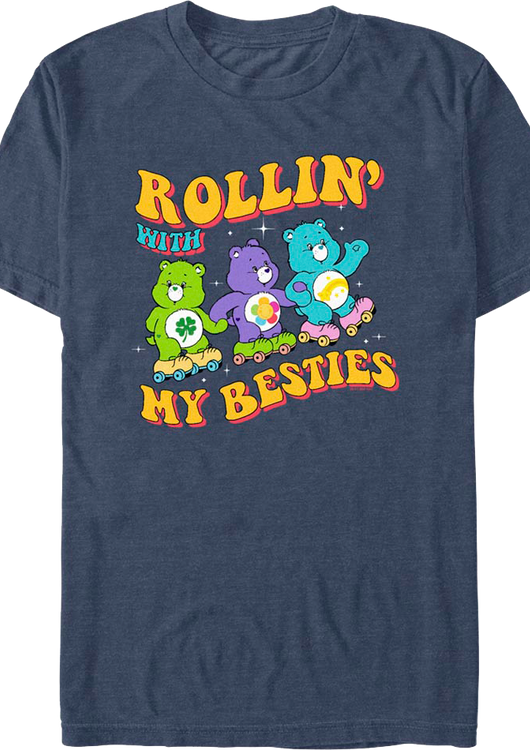 Rollin' With My Besties Care Bears T-Shirt - main product image