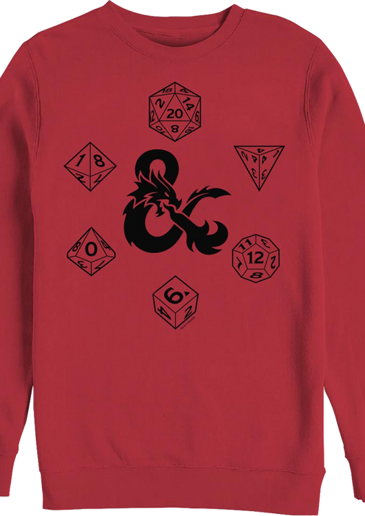 Rolling Dice Dungeons & Dragons Sweatshirt - main product image