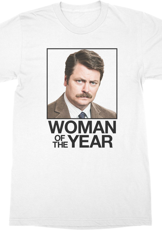 Ron Swanson Woman of the Year Parks and Recreation T-Shirt - main product image