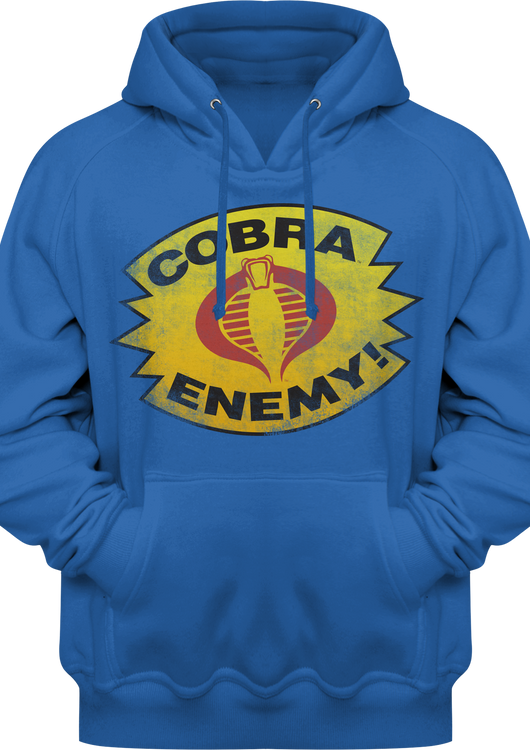 Royal Blue Cobra Enemy GI Joe Pullover Hoodie - main product image