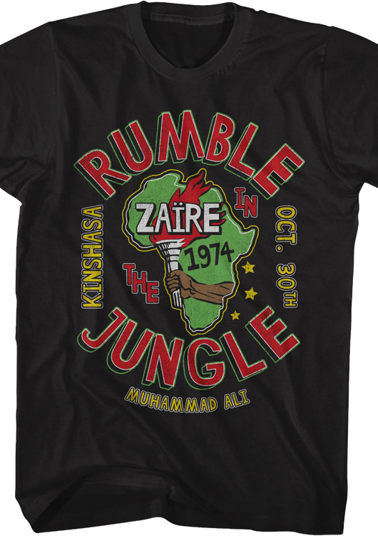 Rumble In The Jungle 1974 Muhammad Ali T-Shirt - main product image