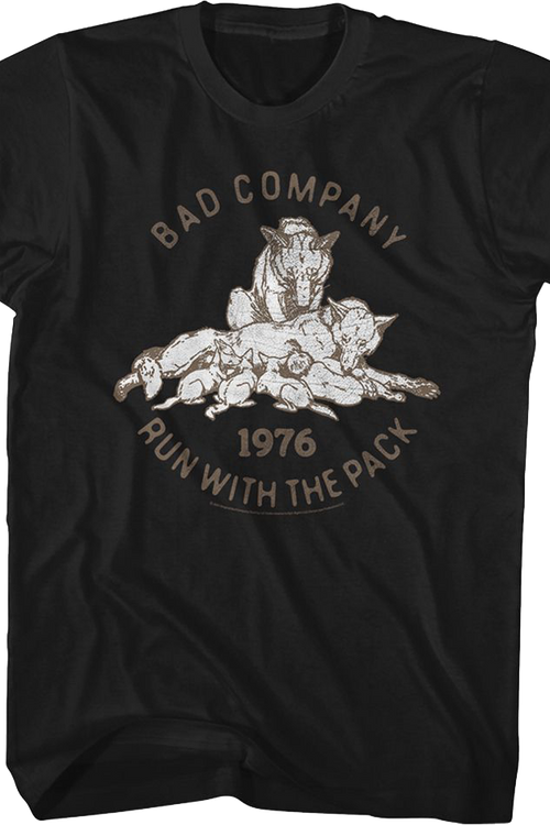 Run With The Pack 1976 Bad Company T-Shirtmain product image
