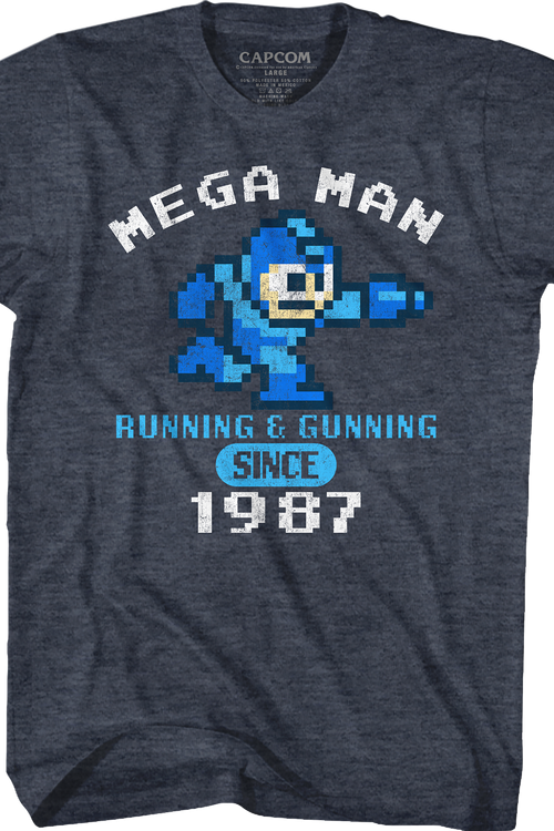 Running & Gunning Since 1987 Mega Man T-Shirtmain product image