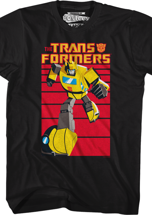 Running Pose Bumblebee Transformers T-Shirt - main product image