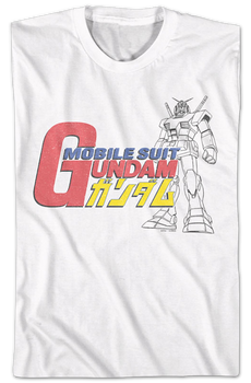 RX-78-2 Sketch Gundam T-Shirt