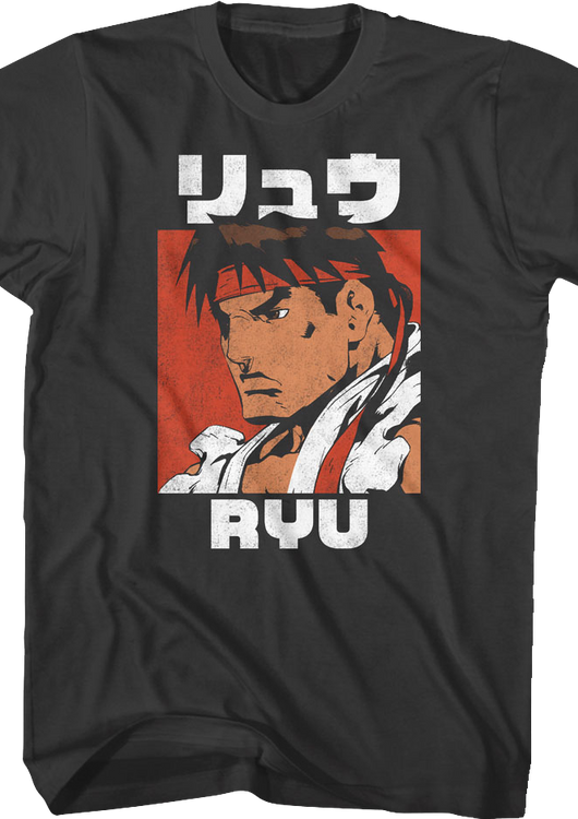 Ryu Japanese Photo Street Fighter T-Shirt - main product image