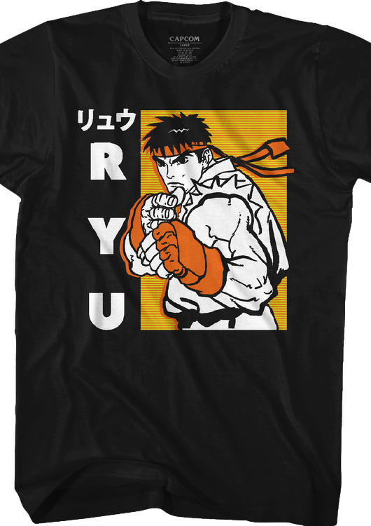 Ryu Japanese Street Fighter T-Shirt - main product image