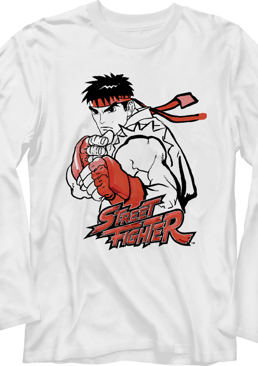 Ryu Street Fighter Long Sleeve Shirt - main product image