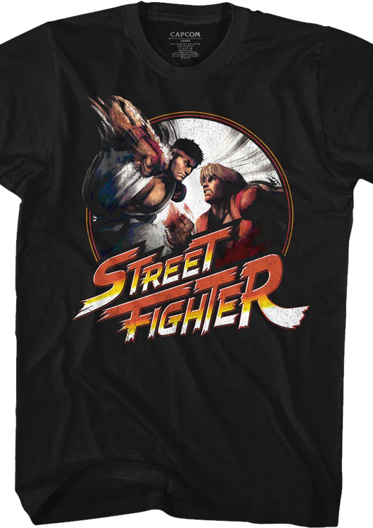 Ryu vs Ken Street Fighter T-Shirt - main product image