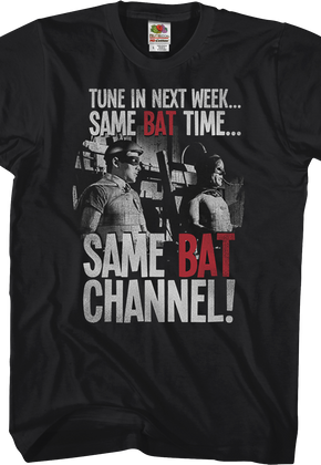 Same Bat Time Same Bat Channel Batman T-Shirt