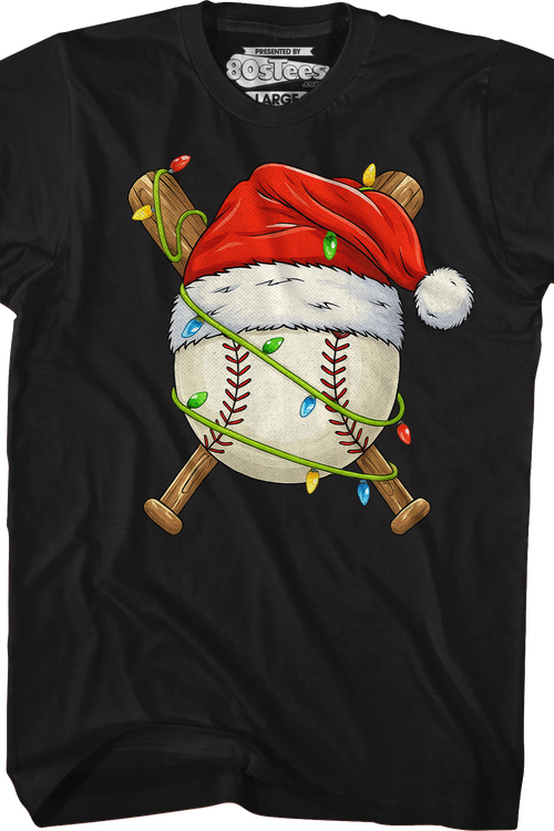 Santa Baseball T-Shirtmain product image