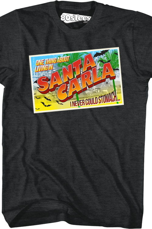 Santa Carla Postcard Lost Boys T-Shirt - main product image