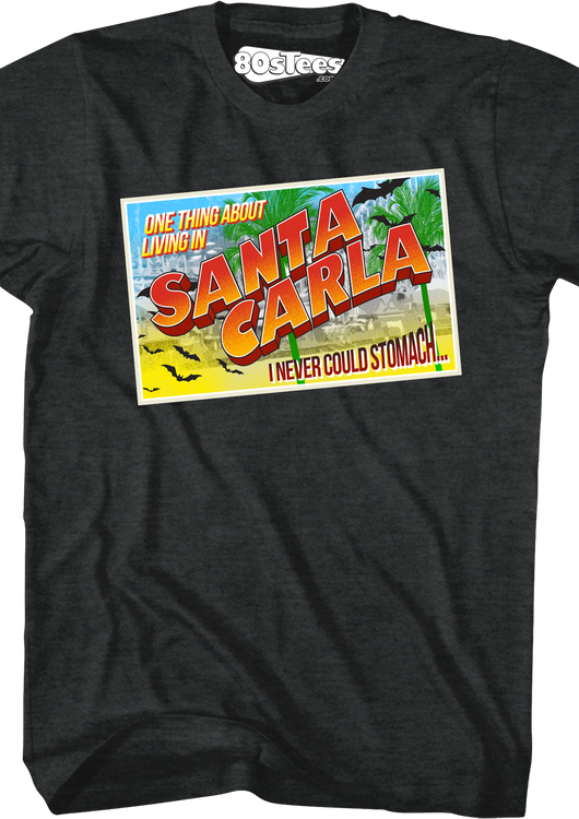 Santa Carla Postcard Lost Boys T-Shirt - main product image