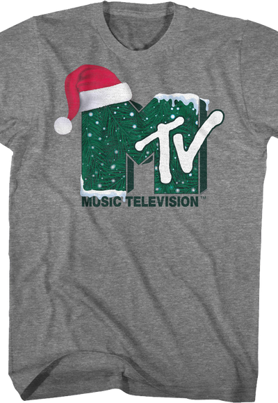 Santa Claus Hat Logo MTV Shirt