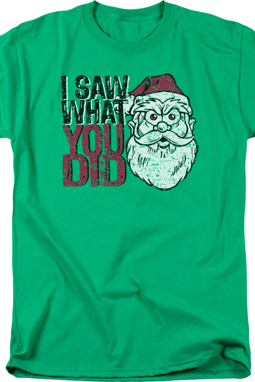 Santa Claus I Saw What You Did T-Shirtmain product image