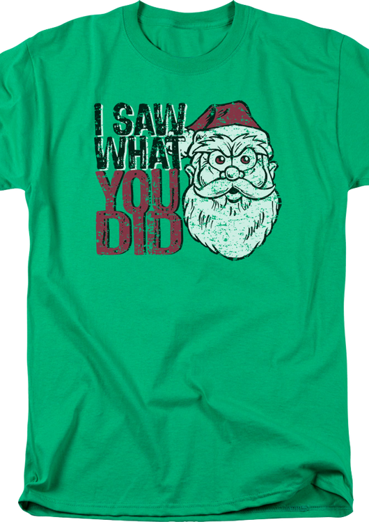 Santa Claus I Saw What You Did T-Shirt - main product image