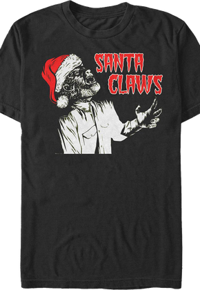 Santa Claws Wolf Man T-Shirt