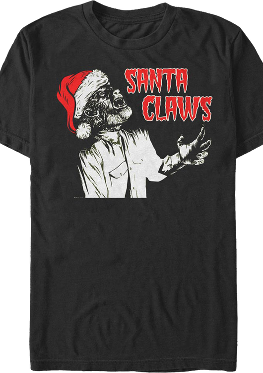 Santa Claws Wolf Man T-Shirt - main product image