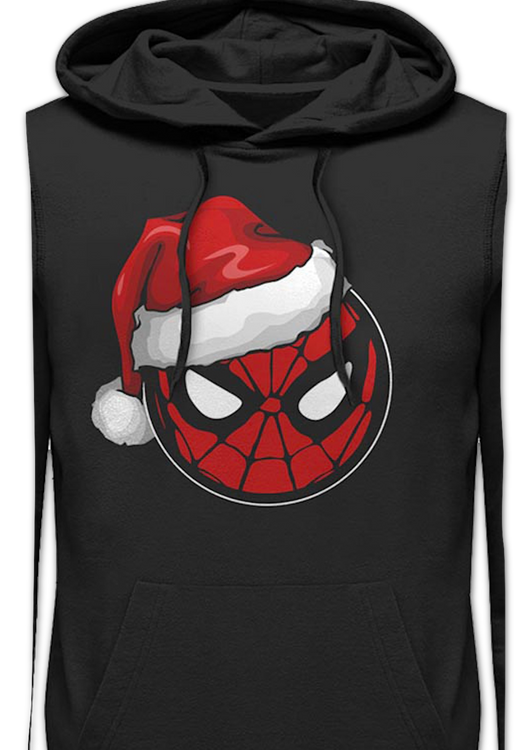 Santa Hat Spider-Man Marvel Comics Hoodie - main product image