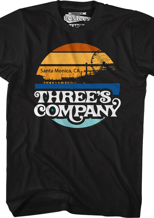 Santa Monica Sunset Three's Company T-Shirt - main product image