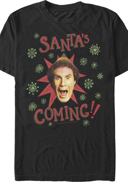 Santa's Coming Elf T-Shirt - main product image