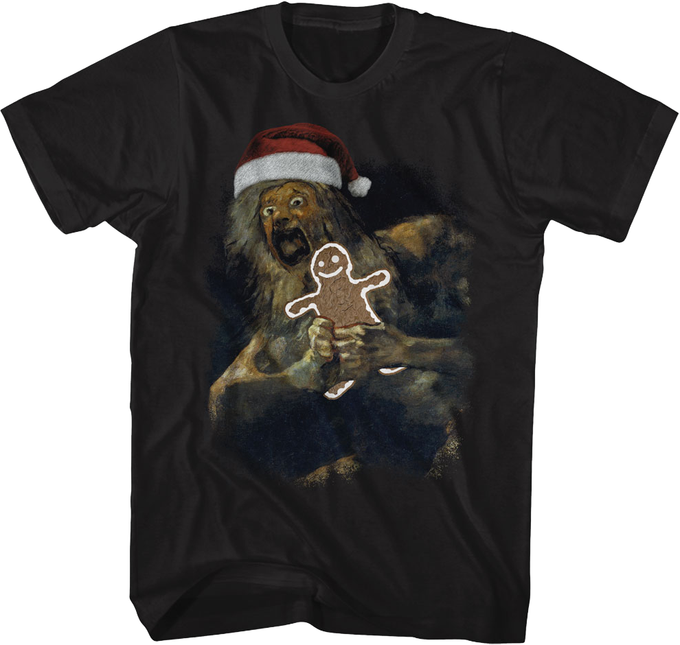 Saturn Devouring His Gingerbread Man Art Gallery TShirt