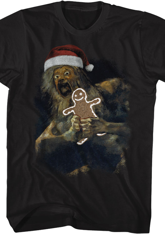 Saturn Devouring His Gingerbread Man Art Gallery T-Shirt - main product image