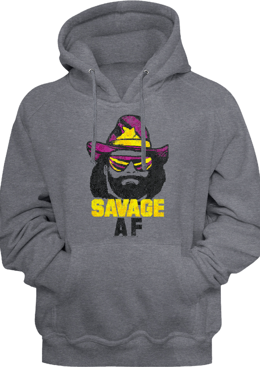 Savage AF Macho Man Hoodie - main product image