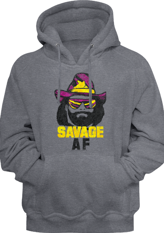 Savage AF Macho Man Hoodie - main product image