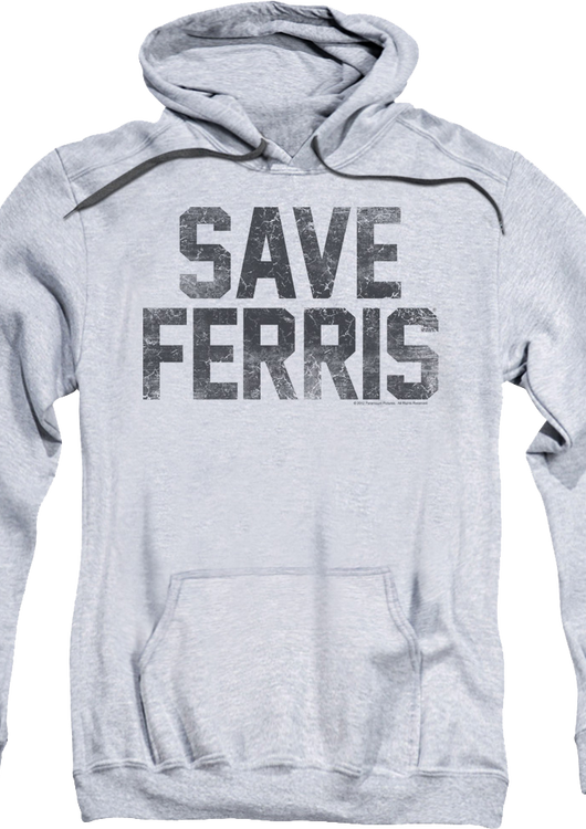 Distressed Save Ferris Bueller Hoodie - main product image