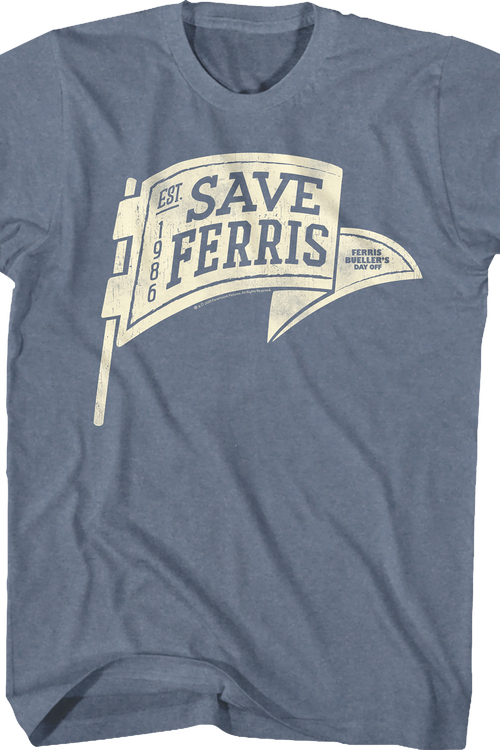 Save Ferris Pennant Ferris Bueller's Day Off T-Shirtmain product image