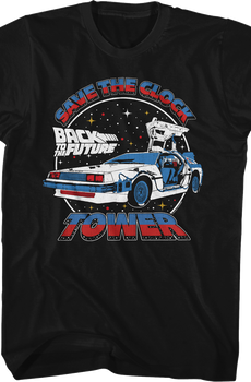 Save The Clock Tower Split Color Back To The Future T-Shirt