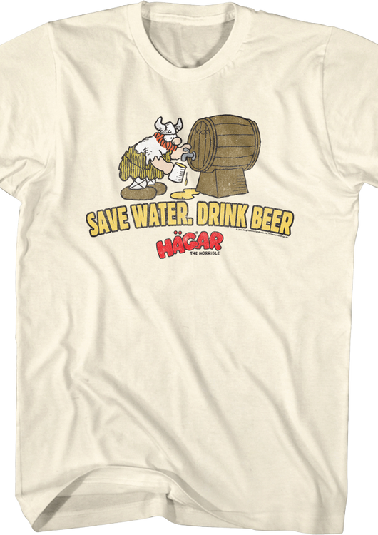 Save Water Drink Beer Hagar The Horrible T-Shirt - main product image
