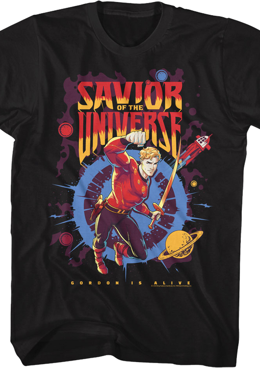 Savior Of The Universe Flash Gordon T-Shirt - main product image